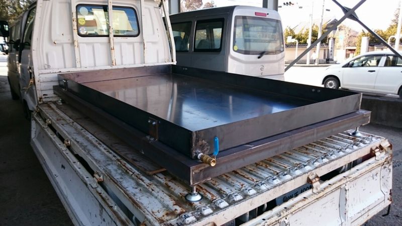 オイルパンとオイルパン用架台の製作