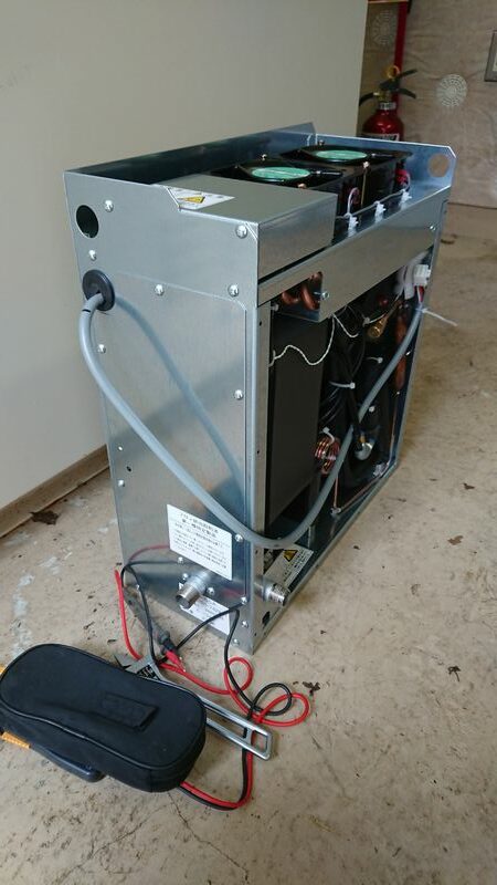 内蔵エアードライヤーの交換修理の写真2